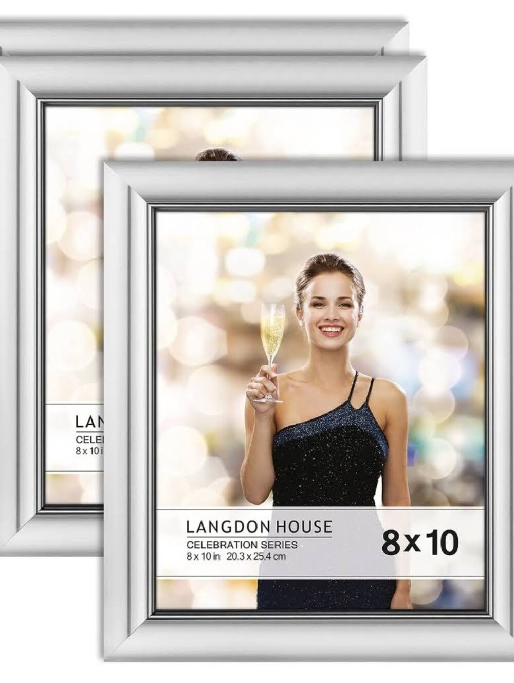 8x10 Langdon Silver Picture Frame - 4 Pack